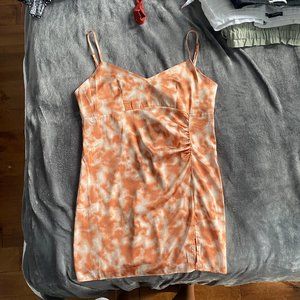 Orange Tie Dye Dress
